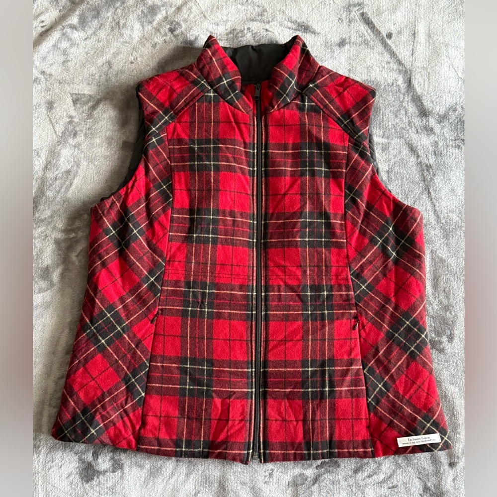 Pendleton Plus Reversible Virgin Wool Zip Vest 2x… - image 6